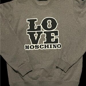 Love Moschino Charcoal Crewneck Sweater